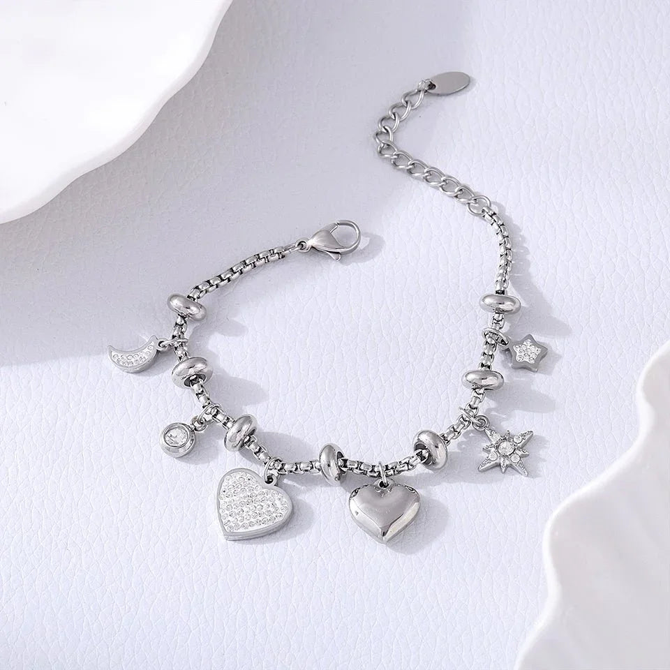 Gabby | Zircon Charm Bracelet