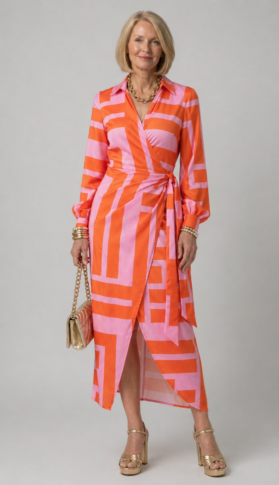 Leila | Printed Wrap Dress