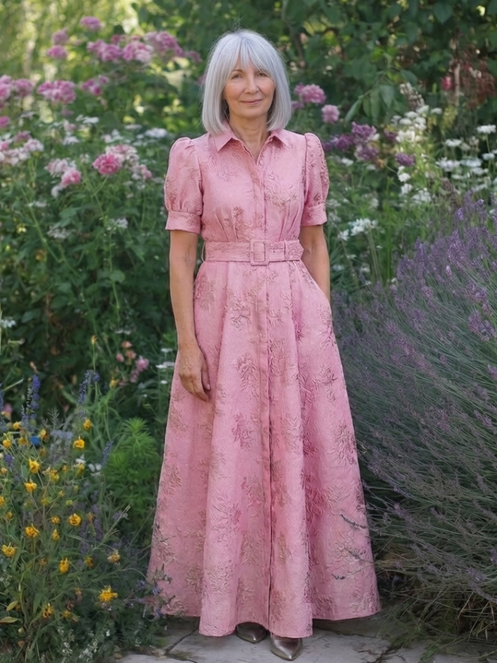 Marilyn | Belted Floral Maxi Dress