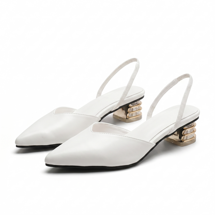 Antoinette | Low Block Heel Slingbacks