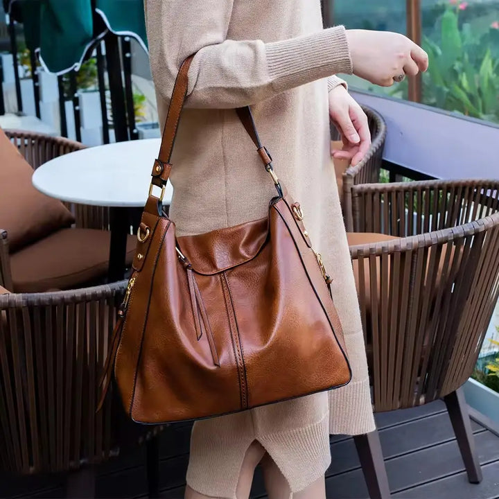 Morag | Anti-Theft Leather-Look Hobo Bag
