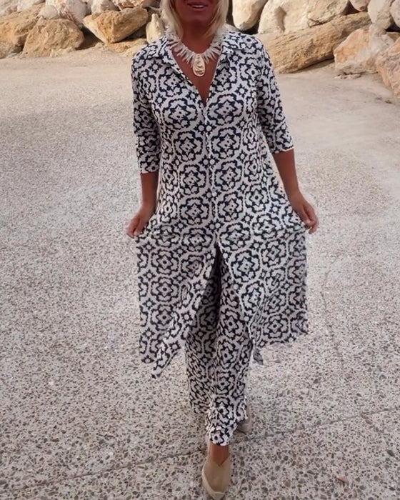Ella | Button-Up Two-Piece Set