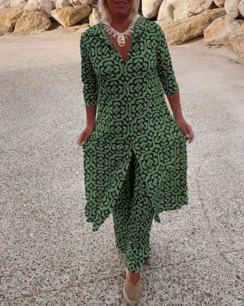 Ella | Button-Up Two-Piece Set