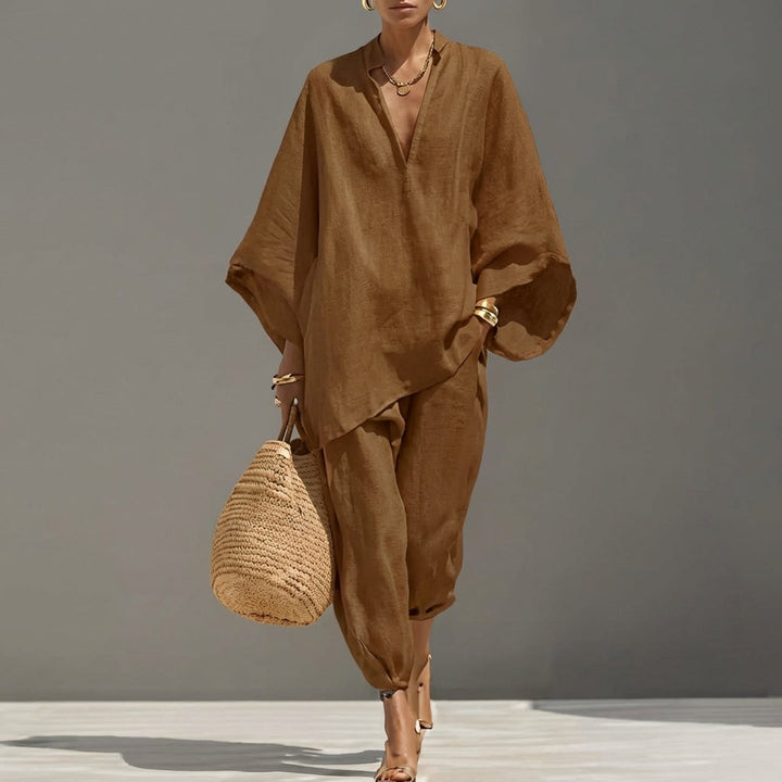 Rosalind | Casual Two-Piece Set with V-Neck for Women