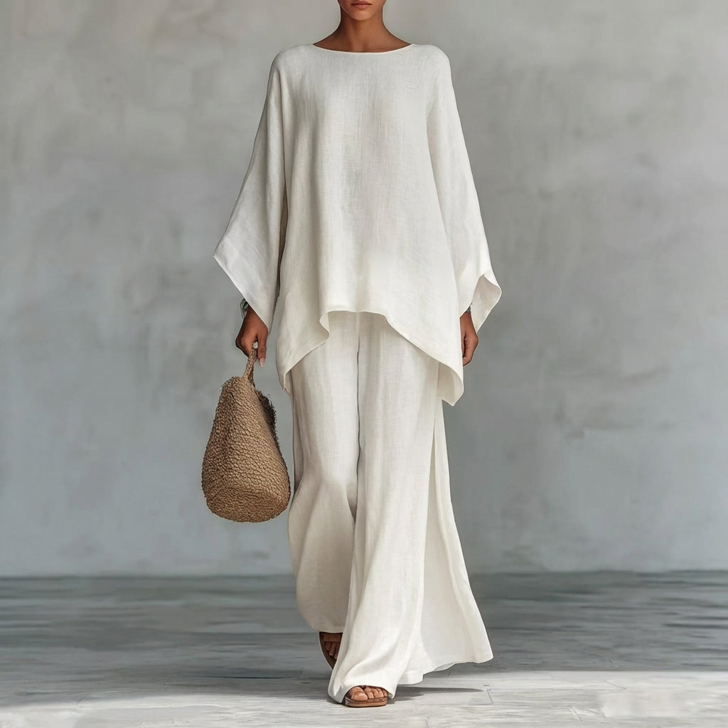 Mirabel | Two-Piece Set with Long Sleeves and Loose Pants