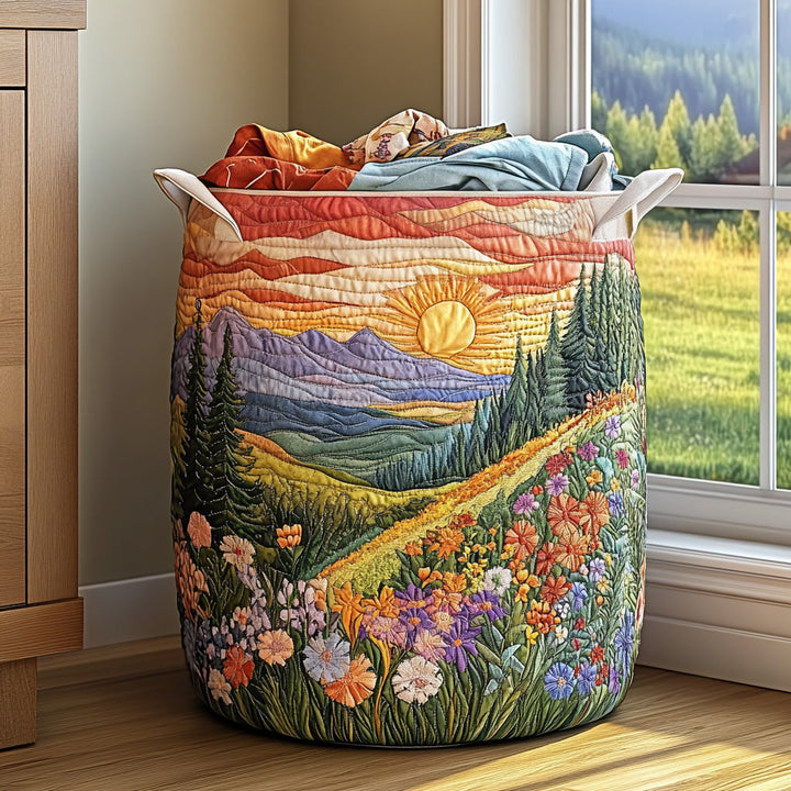 Violet | Quilted Storage Basket