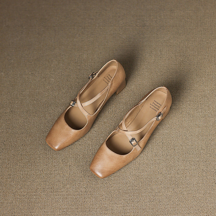 Giada | Leather Kitten Heels