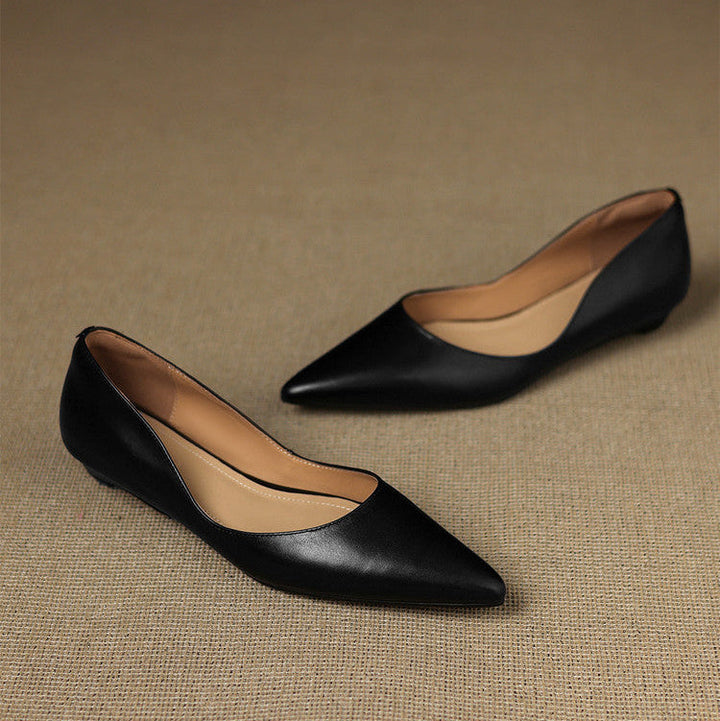 Rhea | Genuine Leather Flats