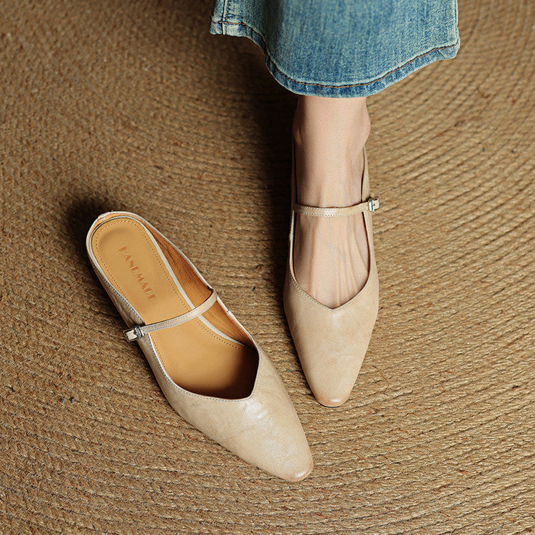 Kitty | Genuine Leather Mules