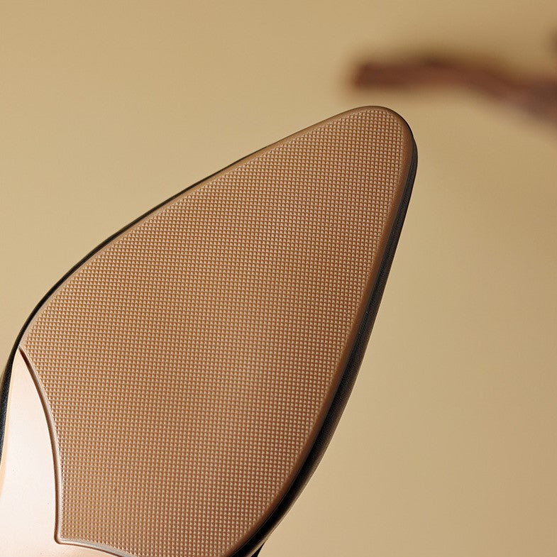 Isaure | Pointed Leather Mules