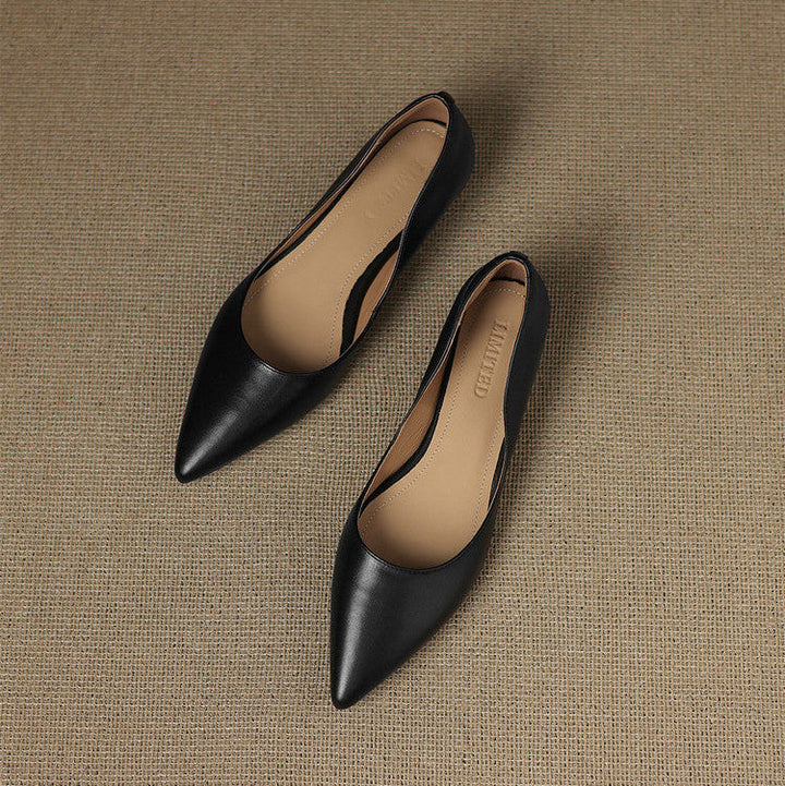 Rhea | Genuine Leather Flats