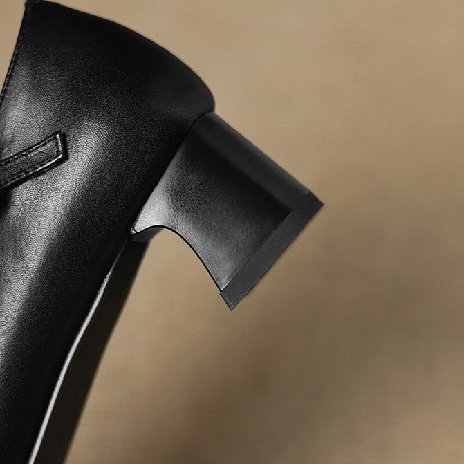 Giada | Leather Kitten Heels