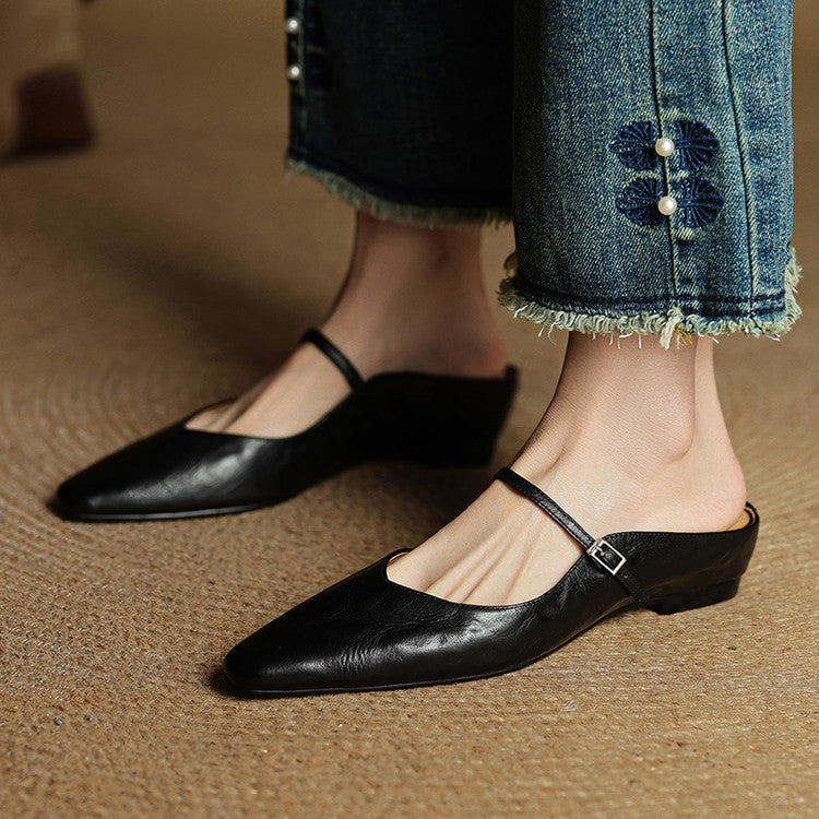 Kitty | Genuine Leather Mules