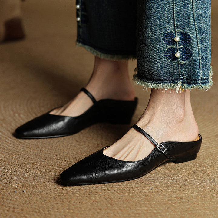 Kitty | Genuine Leather Mules