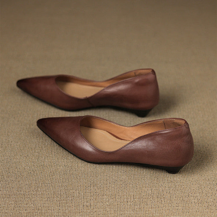 Rhea | Genuine Leather Flats