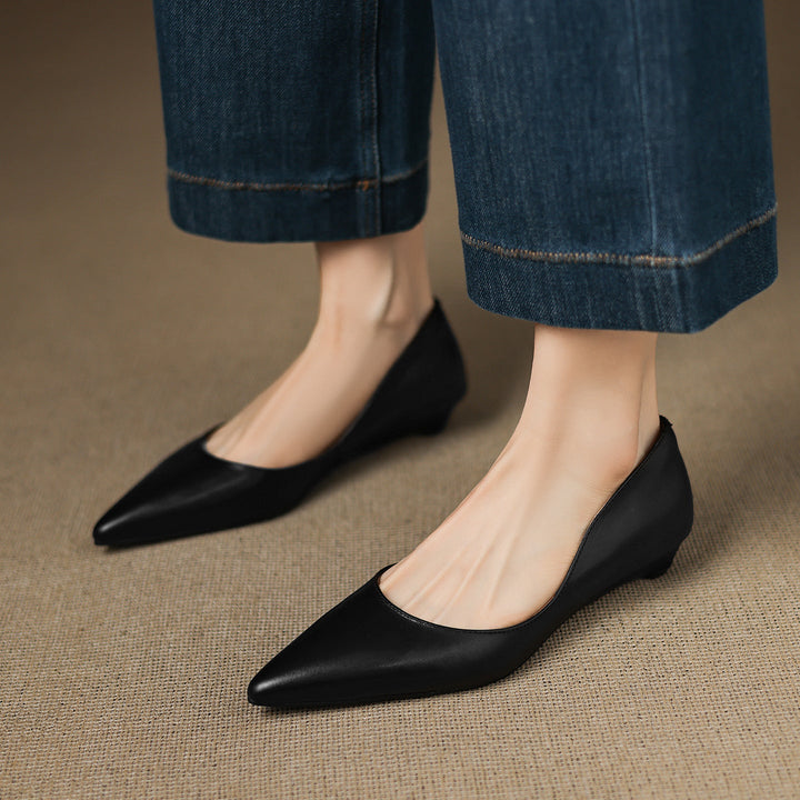 Rhea | Genuine Leather Flats