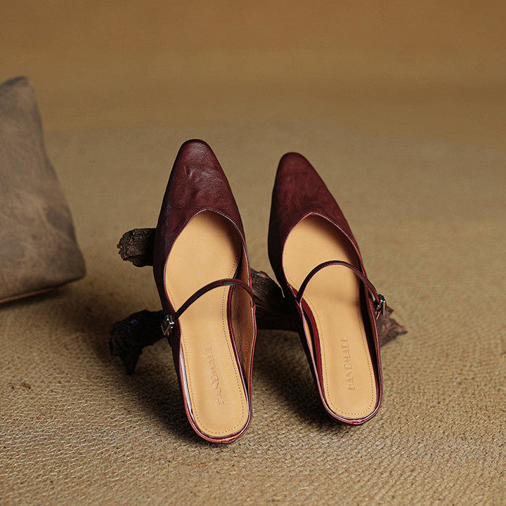Kitty | Genuine Leather Mules