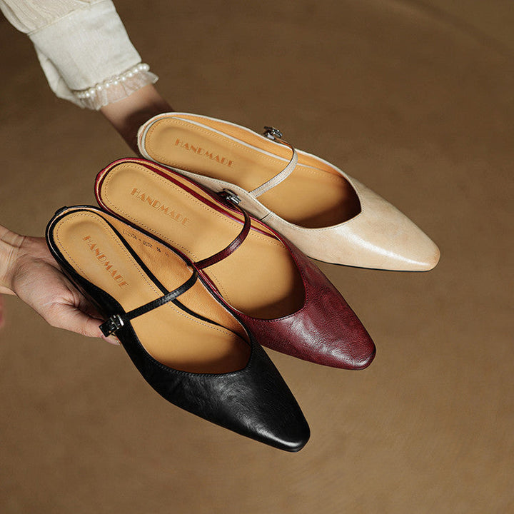 Kitty | Genuine Leather Mules
