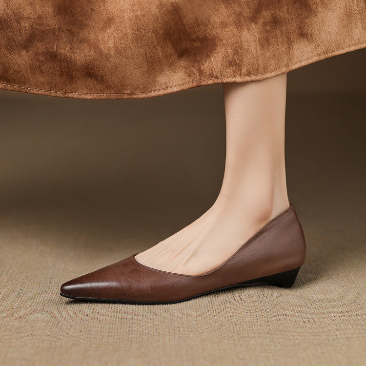 Rhea | Genuine Leather Flats
