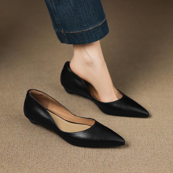 Rhea | Genuine Leather Flats