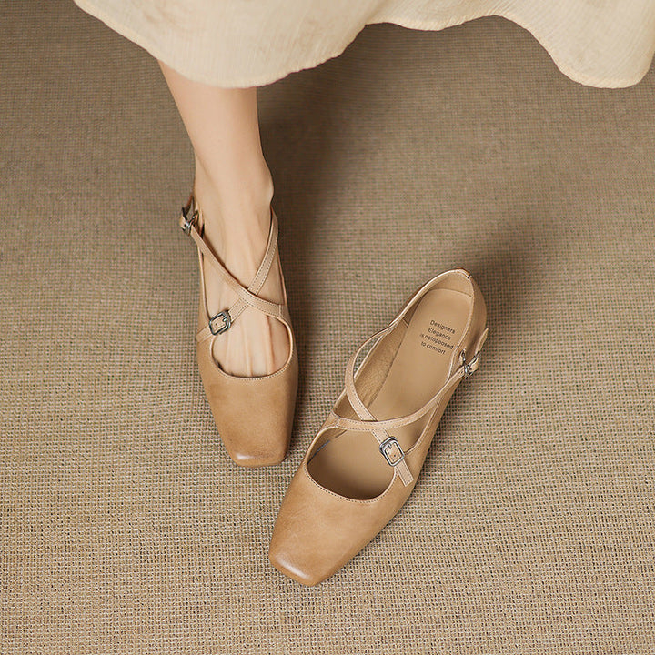 Giada | Leather Kitten Heels