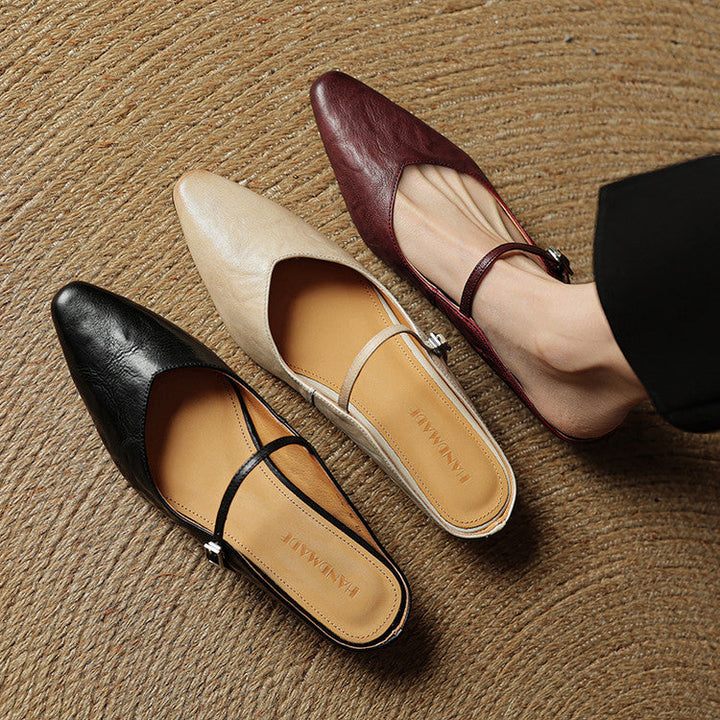 Kitty | Genuine Leather Mules