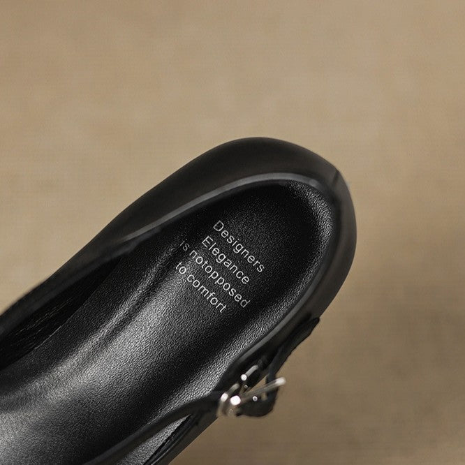 Giada | Leather Kitten Heels