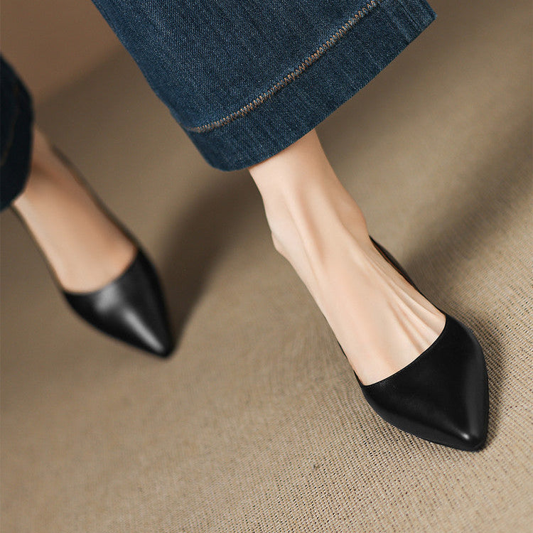 Rhea | Genuine Leather Flats