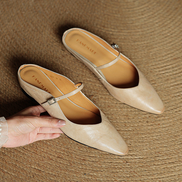 Kitty | Genuine Leather Mules