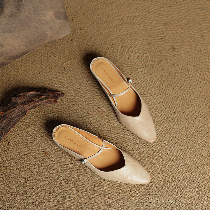 Kitty | Genuine Leather Mules