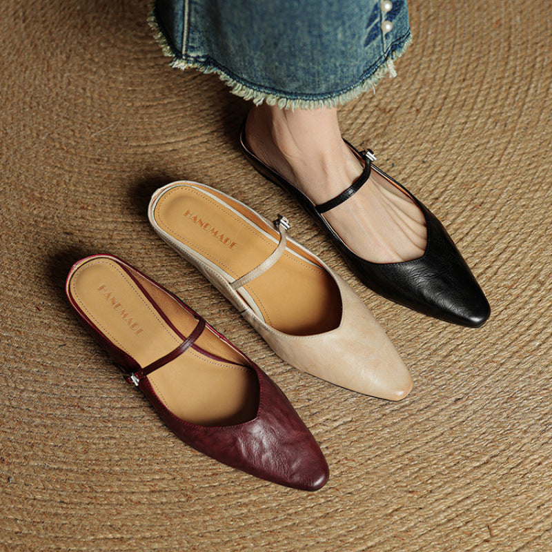 Kitty | Genuine Leather Mules