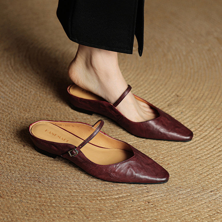 Kitty | Genuine Leather Mules