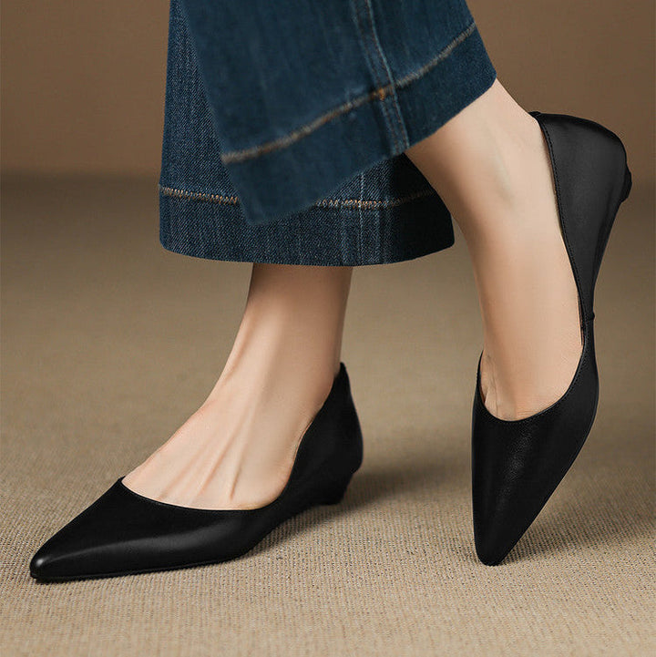 Rhea | Genuine Leather Flats
