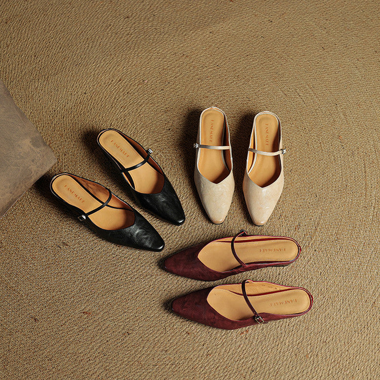Kitty | Genuine Leather Mules