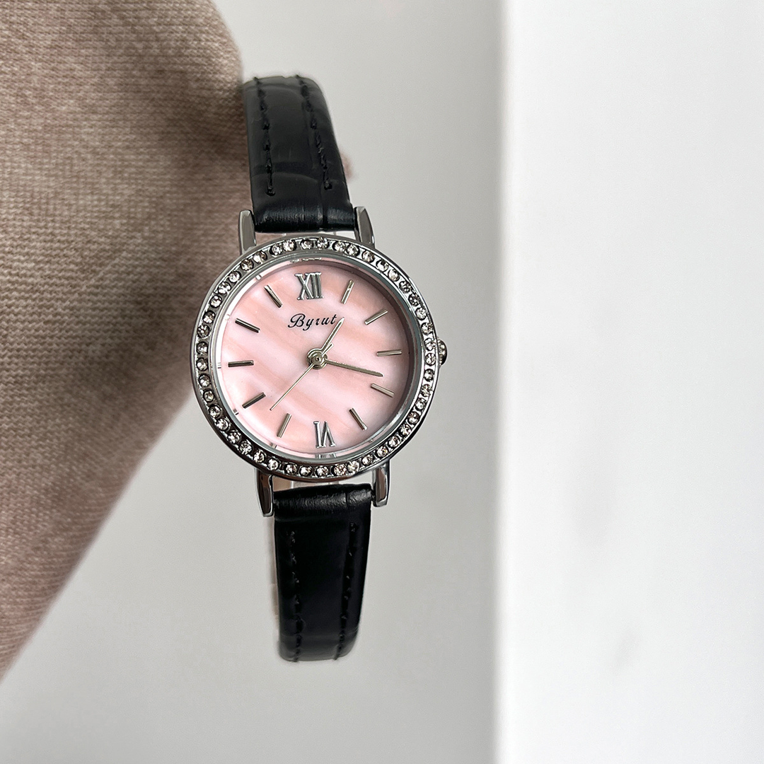 Kate | Pearl Dial Leather Watch