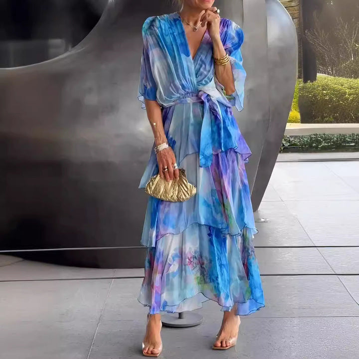Norma | Layered Floral Sun Dress