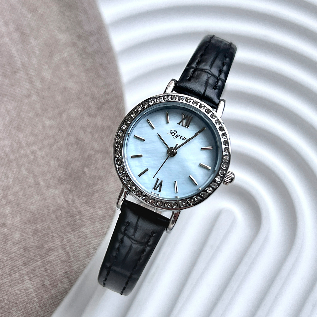 Kate | Pearl Dial Leather Watch