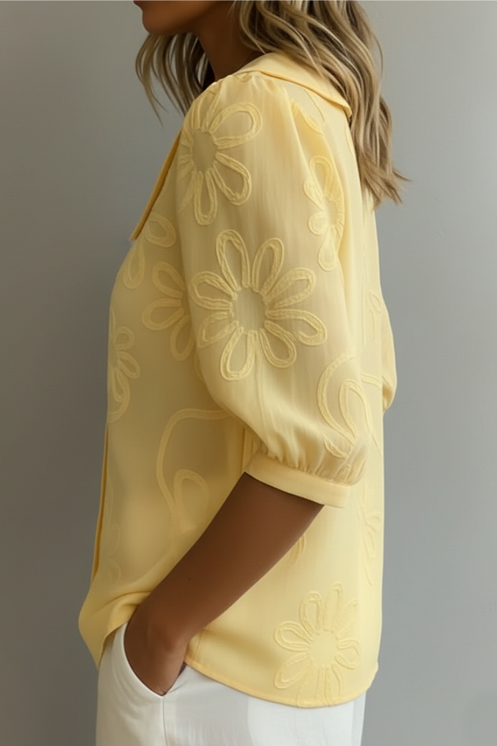 Clemency | Elegant Floral Blouse
