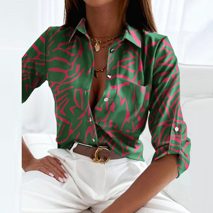 Christabel | Printed Button-Up Blouse