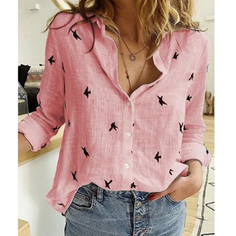 Aileen | Casual Linen Summer Blouse