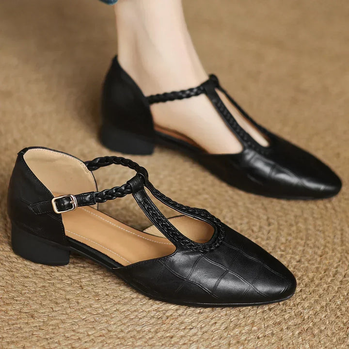 Niamh | Leather Mary Janes