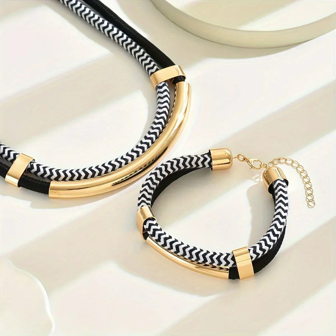 Althea | Link Necklace & Bracelet Set