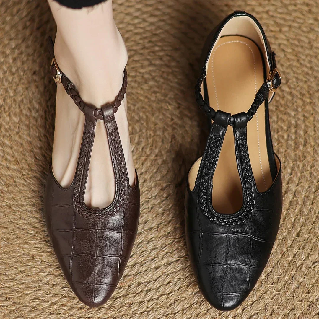 Niamh | Leather Mary Janes