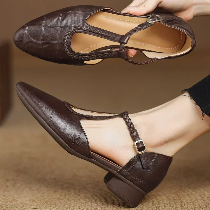 Niamh | Leather Mary Janes