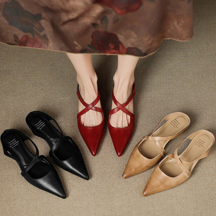Lavinia | Genuine Leather Mules