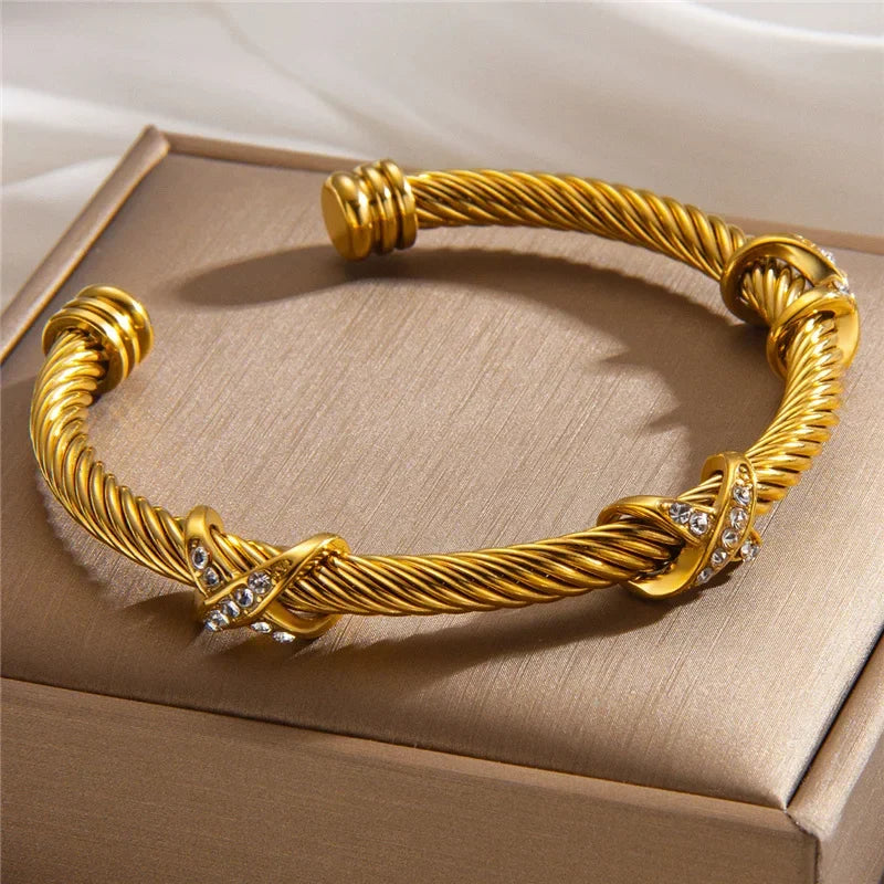 Nicky | Crystal Cable Bracelet