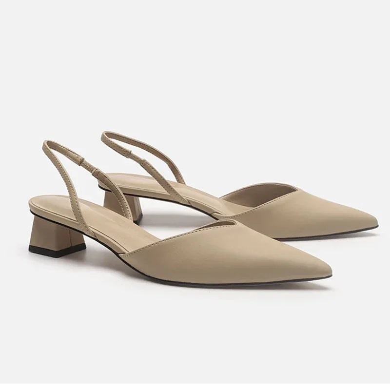 Madeleine | Low Heel Slingback Shoes