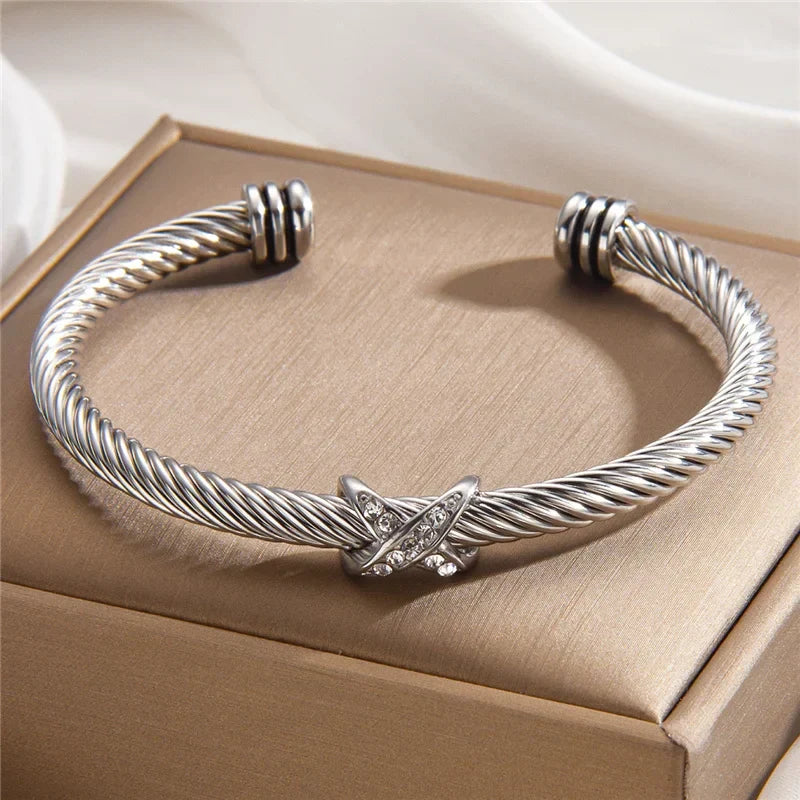 Nicky | Crystal Cable Bracelet