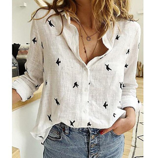 Aileen | Casual Linen Summer Blouse