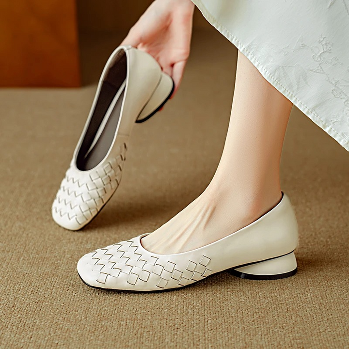 Tanith | Leather Flats